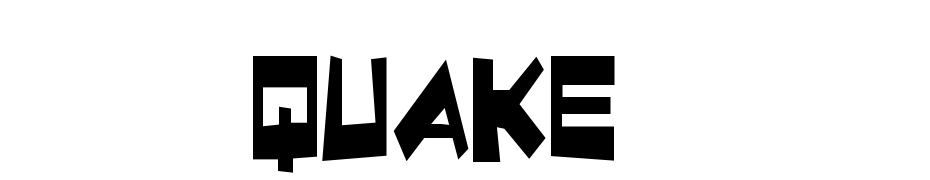 Quake & Shake Condensed Font Download Free